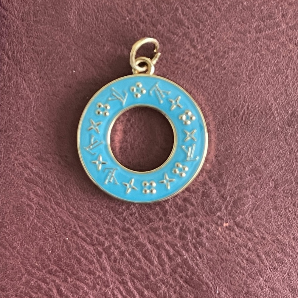 Blue Donut Charm for Bags & Bracelets